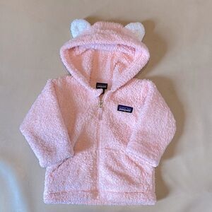 Patagonia Pink Fleece Hoodie for Kids